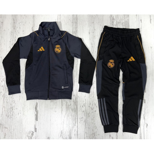 Детски футболен екип Real Madrid черно златисто 8137